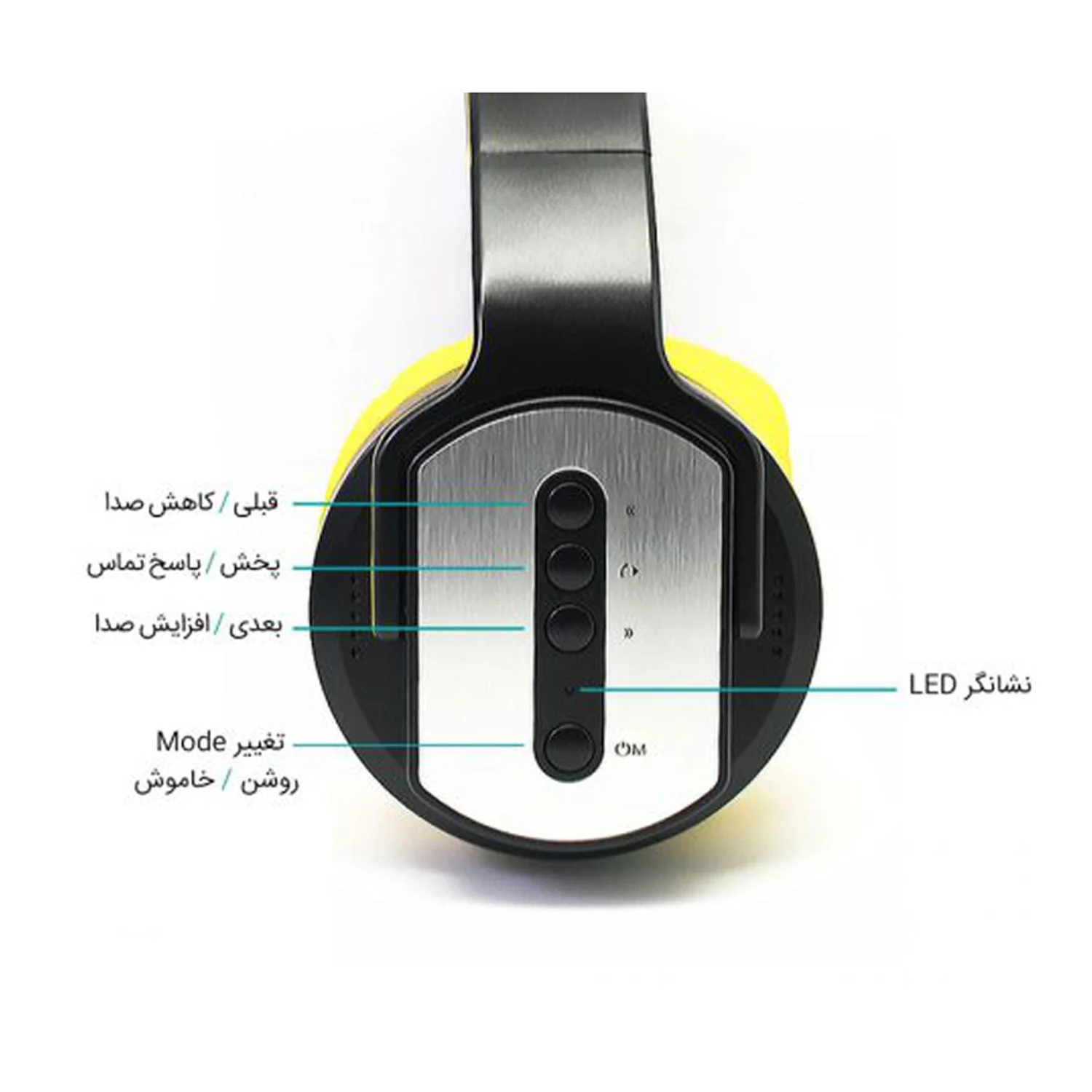 هدفون بلوتوثی سودو مدل MH2 - ترکیب رنگ مشکی و زرد - تصویر 2 هدفون بلوتوثی سودو مدل MH2 - ترکیب رنگ مشکی و زرد - تصویر 2