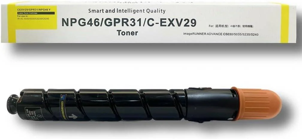 کارتریج تونر جایگزین کانن IR Adv C5030 C5035 C5235 C5240 زرد CEXV29 کارتریج تونر جایگزین کانن IR Adv C5030 C5035 C5235 C5240 زرد CEXV29