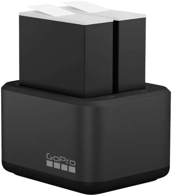 شارژر دوگانه باتری GoPro + باتری های Enduro، ظرفیت 1720mAh، با نشانگرهای LED، پورت ورودی USB، برای HERO9 / HERO10 / HERO11 / HERO12، بسته 2 عددی، مشکی | ADDBD-211-AS شارژر دوگانه باتری GoPro + باتری های Enduro، ظرفیت 1720mAh، با نشانگرهای LED، پورت ورودی USB، برای HERO9 / HERO10 / HERO11 / HERO12، بسته 2 عددی، مشکی | ADDBD-211-AS