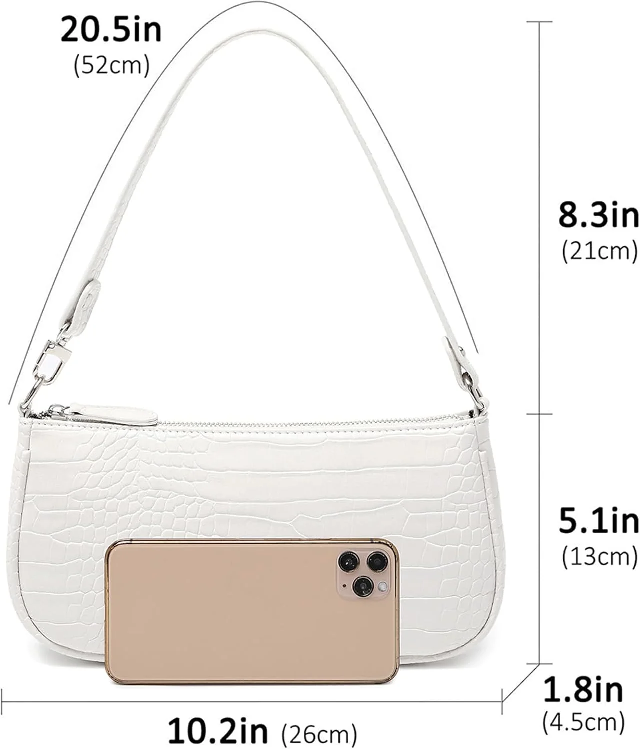 کیف دوشی زنانه Y2K، کیف دستی چرم مصنوعی، کلاچ کلاسیک کوچک، کیف دهه 90