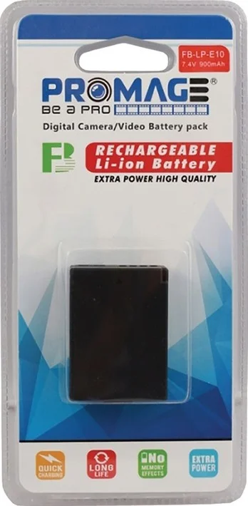 باتری لیتیوم-یونی قابل شارژ پرومِیج 1800mAh برای Canon LPE10 - مشکی | AWP-5829