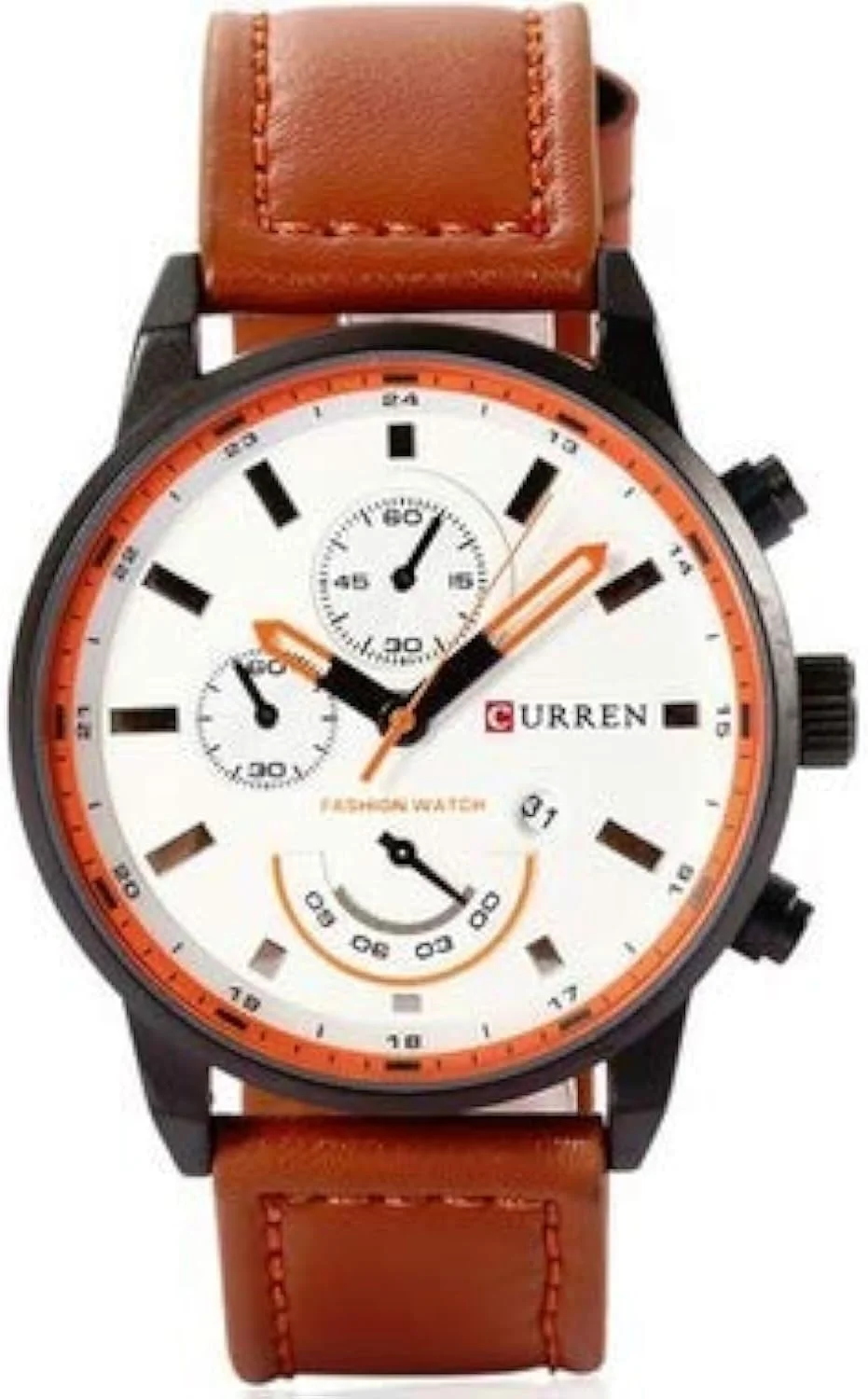 ساعت مردانه CURREN 8217، ساعت CURREN مدل 8217، مناسب استایل رسمی و تجاری، صفحه بزرگ به همراه جعبه رایگان