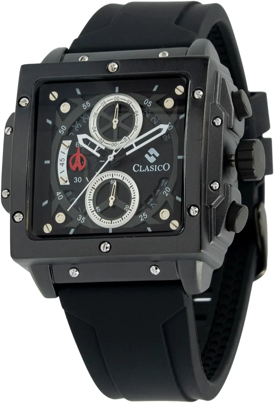 ساعت مچی مردانه کلاسیکو مدل Endurance Ultra Chronograph Carbon Black Edition | موتور کوارتز 6 عقربه Elite Y121 | صفحه مستطیلی ضد آب | بند سیلیکونی اصل ساعت مچی مردانه کلاسیکو مدل Endurance Ultra Chronograph Carbon Black Edition | موتور کوارتز 6 عقربه Elite Y121 | صفحه مستطیلی ضد آب | بند سیلیکونی اصل