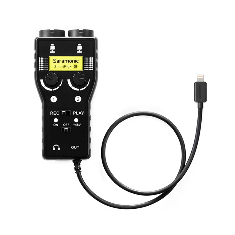 اینترفیس صوتی دو کاناله Saramonic SmartRig+ Di اینترفیس صوتی دو کاناله Saramonic SmartRig+ Di