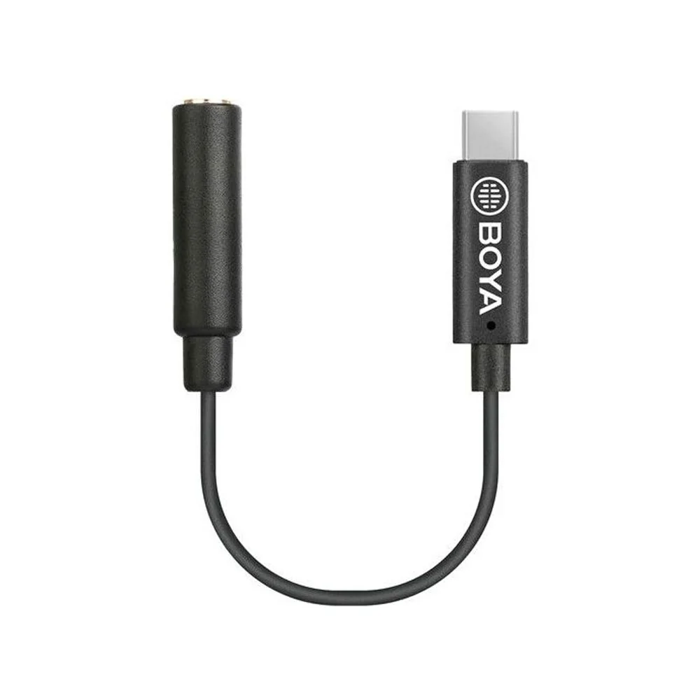 کابل تبدیل BOYA BY-K9 با جک 3.5 میلیمتری TRRS به USB Type-C کابل تبدیل BOYA BY-K9 با جک 3.5 میلیمتری TRRS به USB Type-C