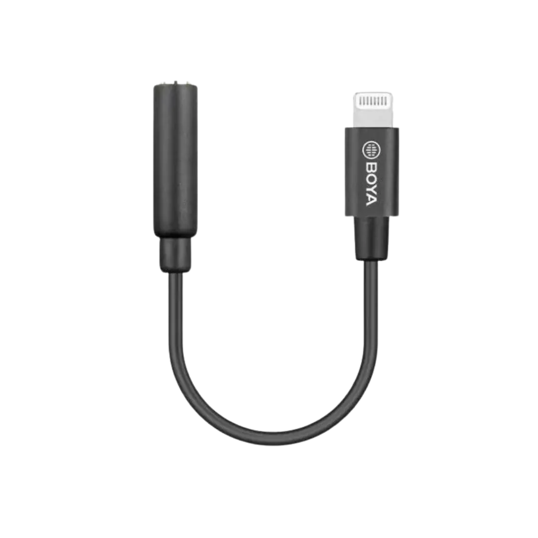 کابل تبدیل 3.5 میلی متری TRS به لایتنینگ بویا مدل BY-K8