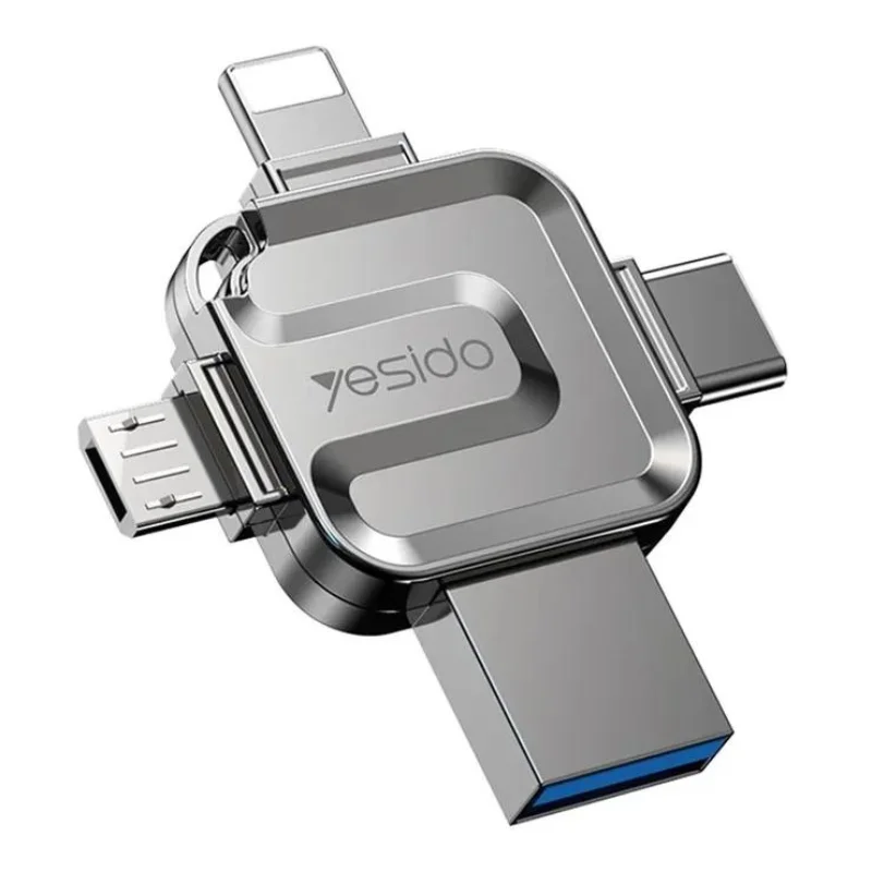 فلش مموری 128 گیگابایتی یسیدو مدل FL15 با درگاه های متنوع فلش مموری 128 گیگابایتی یسیدو مدل FL15 با درگاه های متنوع