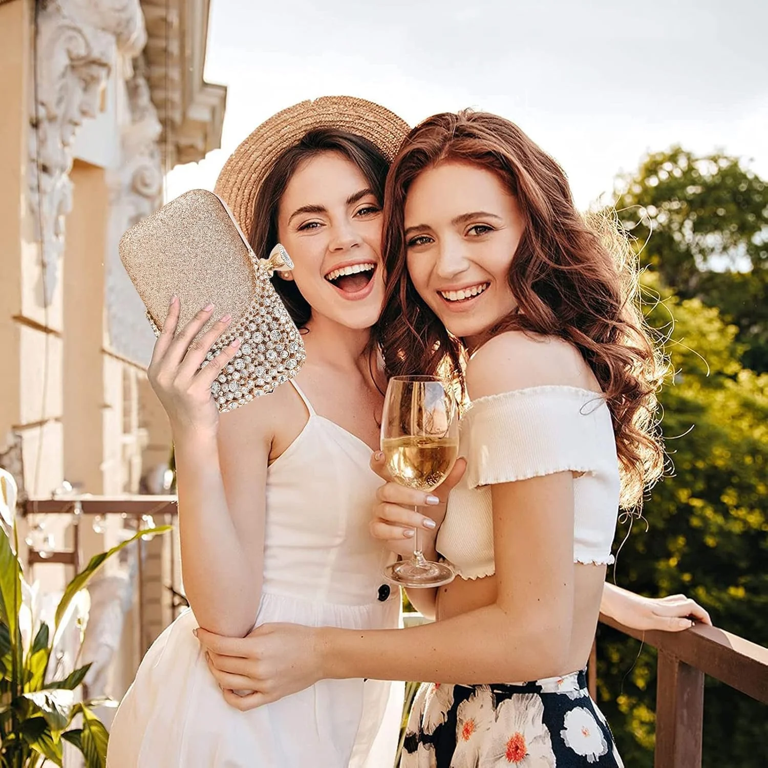 کیف دستی زنانه طرح مشبک فلزی، کیف کلاچ هندسی مجلسی، کیف مجلسی نگین دار، کیف کلاچ کریستالی، کیف دستی پولکی براق، کیف مهمانی