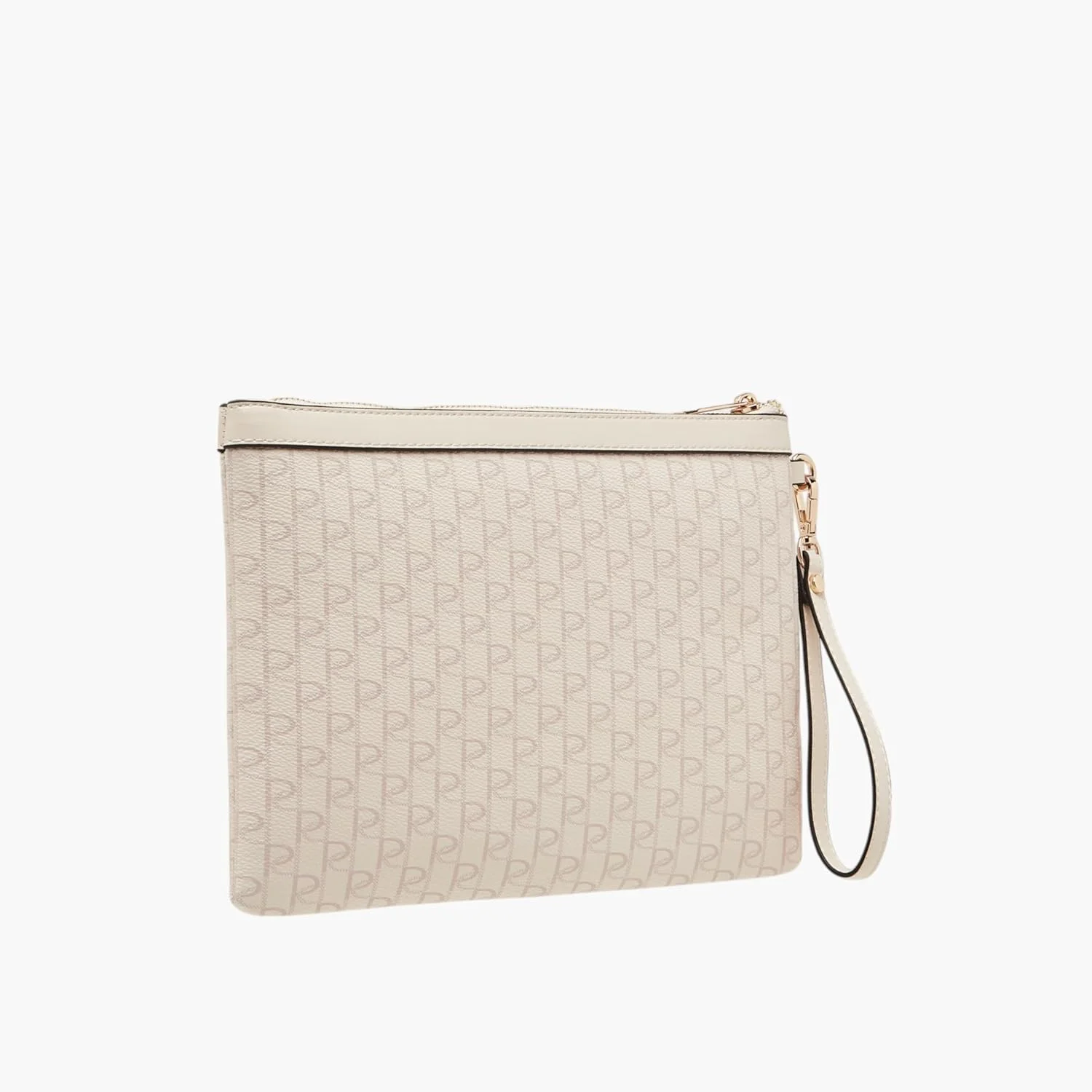 کیف دستی زنانه پاپريكا با طرح مونوگرام و بست زیپی، صورتی، تک سایز