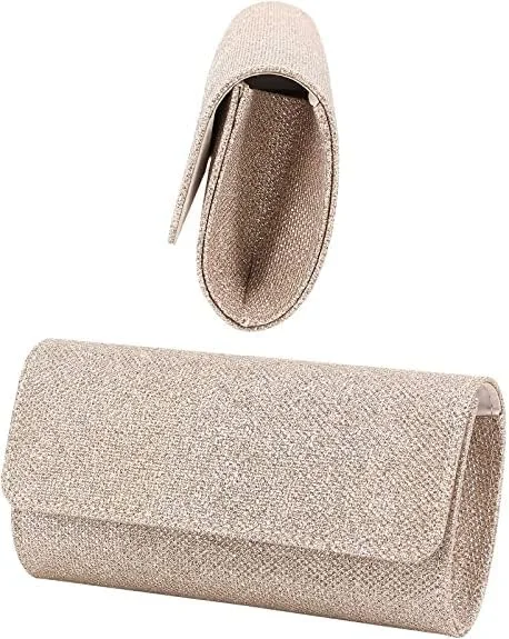 کیف دستی مجلسی زنانه کوچک پولکی با زنجیر جداشدنی