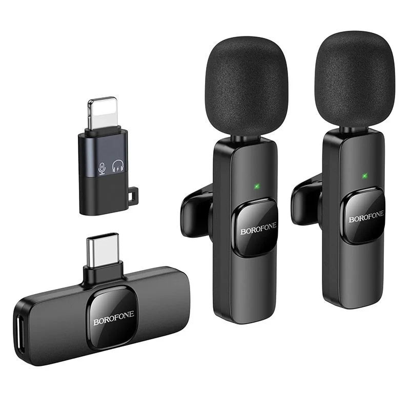 میکروفون بی سیم یقه ای بروفون مدل BFK15 با رابط Type-C و Lightning میکروفون بی سیم یقه ای بروفون مدل BFK15 با رابط Type-C و Lightning