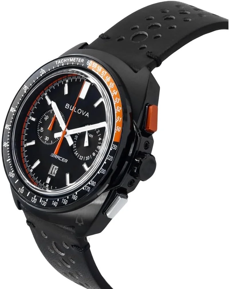 ساعت مچی مردانه بولوا مدل کرنوگراف ریسر مشکی 98B428، مشکی، مدرن