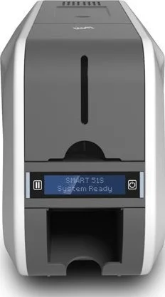 چاپگر کارت شناسایی یک طرفه SMART 51S، چاپ سریع، 17 ثانیه در هر کارت (YMCKO)، 300، 600 و 1200dpi با چاپ لبه به لبه، 100 کارت، 1 ریبون رنگی | IDP SMART-51S