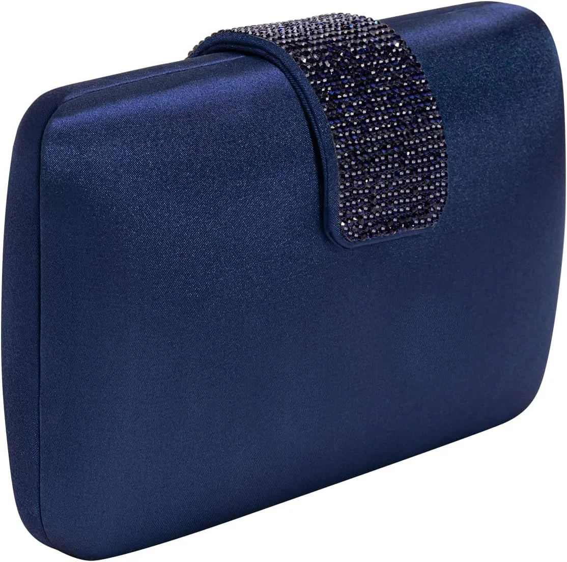 کیف دستی مجلسی زنانه ساتن نگین دار، مناسب مهمانی، عروسی و جشن