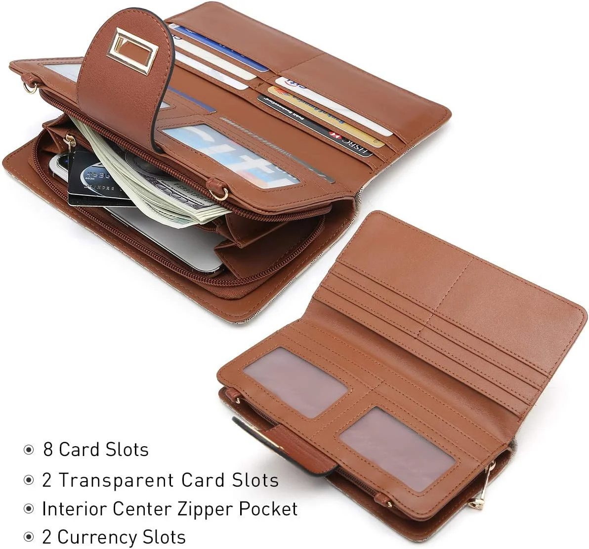 کیف پول زنانه MKP COLLECTION - کیف پول تاشو لوازم سفر