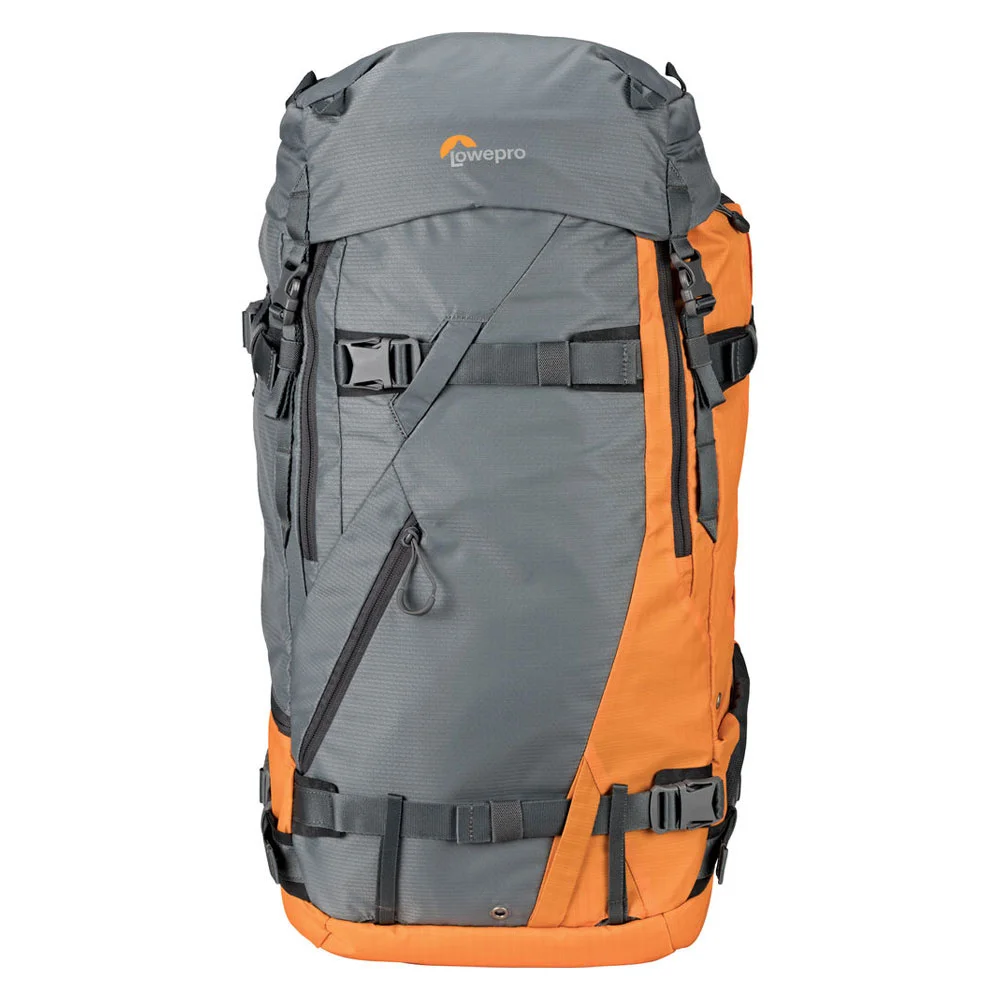 کوله پشتی Lowepro Powder Backpack 500 AW / رنگ خاکستری و نارنجی