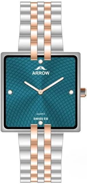 ساعت مردانه لوکس ARROW (AR-5930) - صفحه مربعی کلاسیک، استیل ضد زنگ، کوارتز سوئیسی، مقاوم در برابر آب تا 30 متر - BA-AR-209A