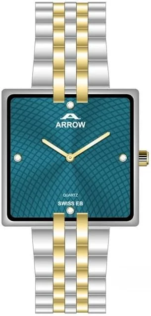 ساعت مردانه لوکس ARROW (AR-5930) - صفحه مربعی کلاسیک، استیل ضد زنگ، کوارتز سوئیسی، مقاوم در برابر آب تا 30 متر - BA-AR-206X