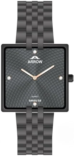 ساعت مردانه لوکس ARROW (AR-5930) - صفحه مربعی کلاسیک، استیل ضد زنگ، کوارتز سوئیسی، مقاوم در برابر آب تا 30 متر - BA-AR-214F