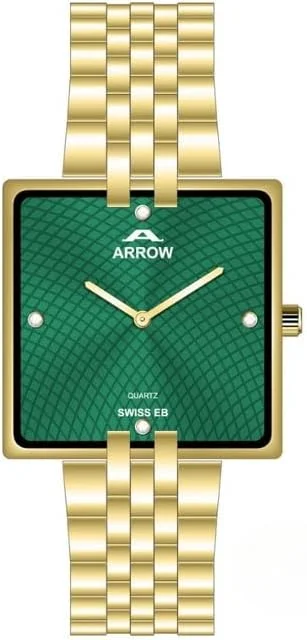 ساعت مردانه لوکس ARROW (AR-5930) – صفحه مربعی کلاسیک، استیل ضد زنگ، کوارتز سوئیسی، مقاوم در برابر آب تا 30 متر-BA-AR-202T