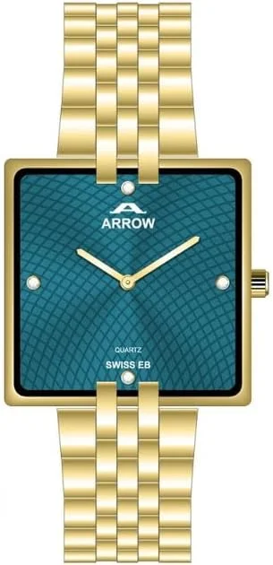 ساعت مردانه لوکس ARROW (AR-5930) - صفحه مربعی کلاسیک، استیل ضد زنگ، کوارتز سوئیسی، مقاوم در برابر آب تا عمق 30 متر - BA-AR-201S