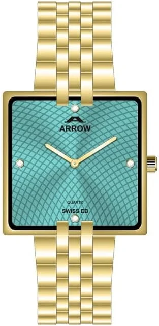 ساعت مردانه لوکس ARROW (AR-5930) - صفحه مربعی کلاسیک، استیل ضد زنگ، کوارتز سوئیسی، مقاوم در برابر آب تا 30 متر - BA-AR-204V