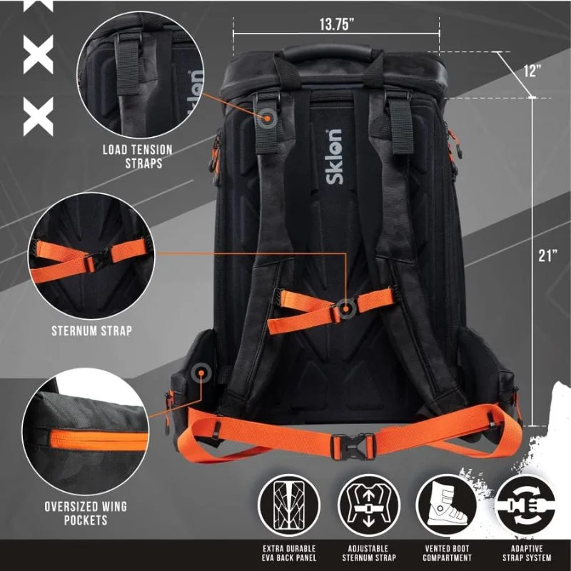کوله پشتی اسکی Sklon، مدل Ski Boot Bag، ظرفیت 55 تا 65 لیتر کوله پشتی اسکی Sklon، مدل Ski Boot Bag، ظرفیت 55 تا 65 لیتر