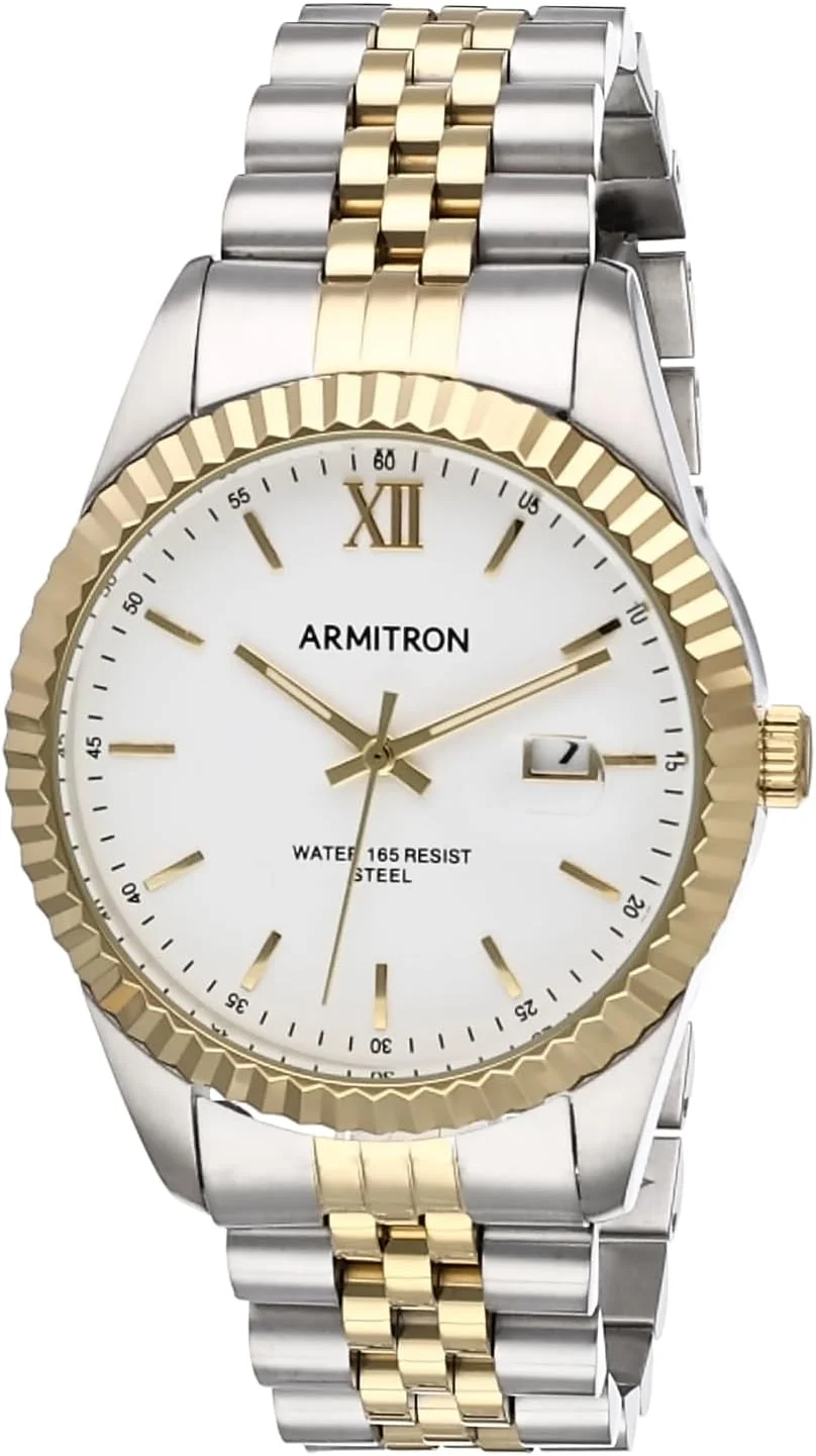 ساعت مچی مردانه آرمایترون مدل 20/5521 با قابلیت نمایش تاریخ، دورنگ