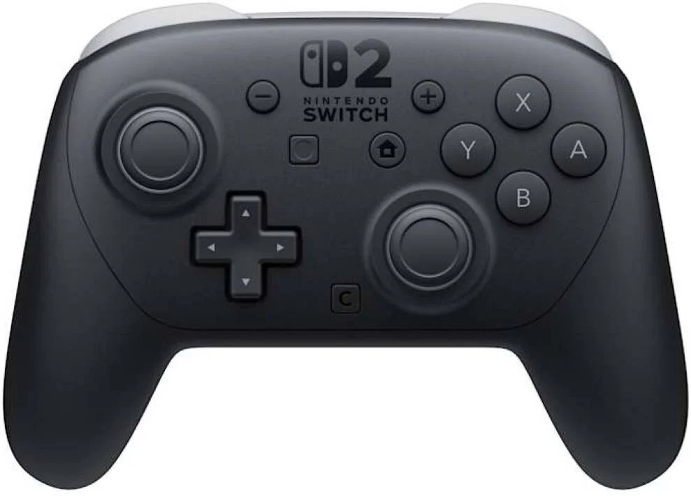 دسته بازی نینتندو سوییچ 2 پرو، لرزش HD 2، کنترل حرکتی، دکمه ضبط، دکمه های قابل تنظیم، جک صوتی، USB Type-C، مشکی | 45496321772