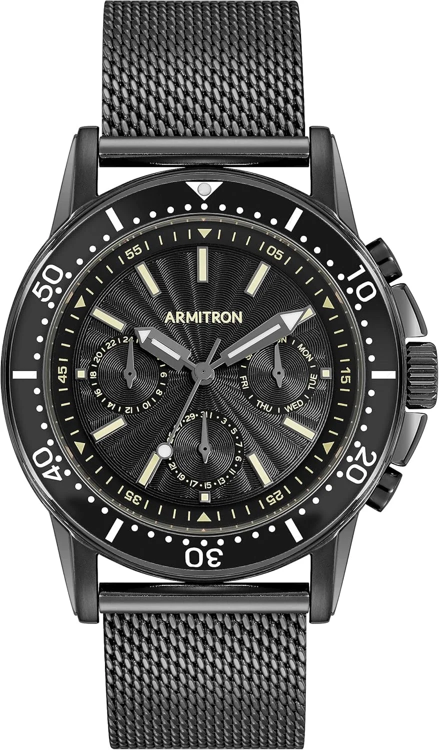 ساعت مچی مردانه آرمایترون مدل آنالوگ کرنوگراف با بند حصیری، 20/5532