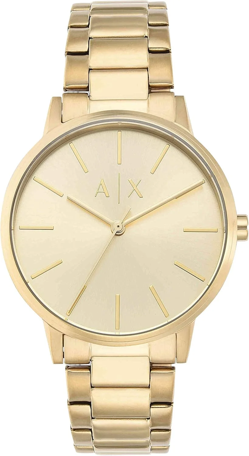 ساعت مچی مردانه آرمانی اکسچنج با سه عقربه و بدنه استیل