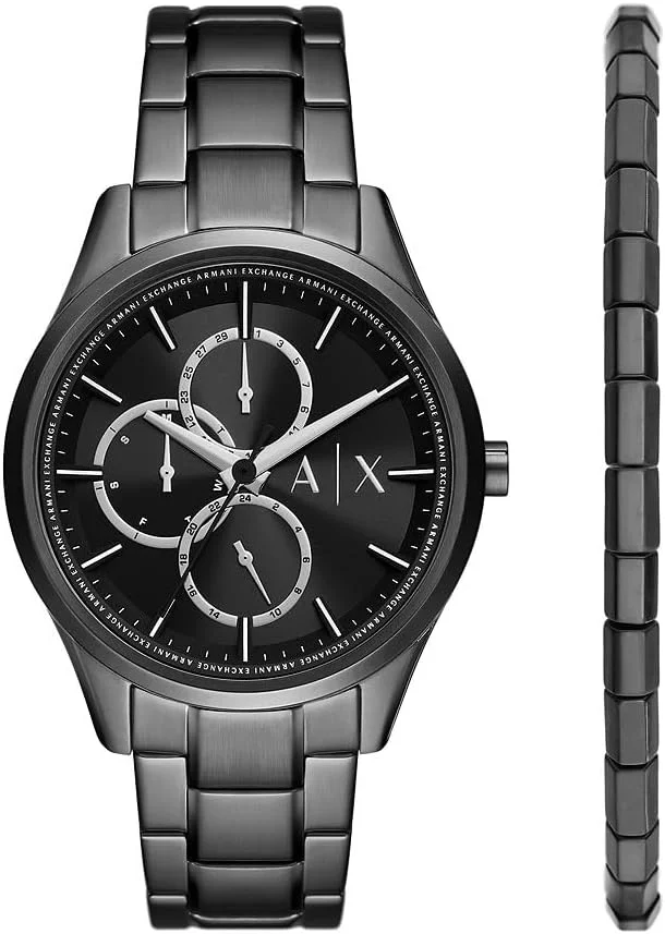 ساعت مردانه آرمانی اکسچنج، دارای موتور کرنوگراف و قاب 42 میلی‌متری با بند استیل، چرمی یا سیلیکونی