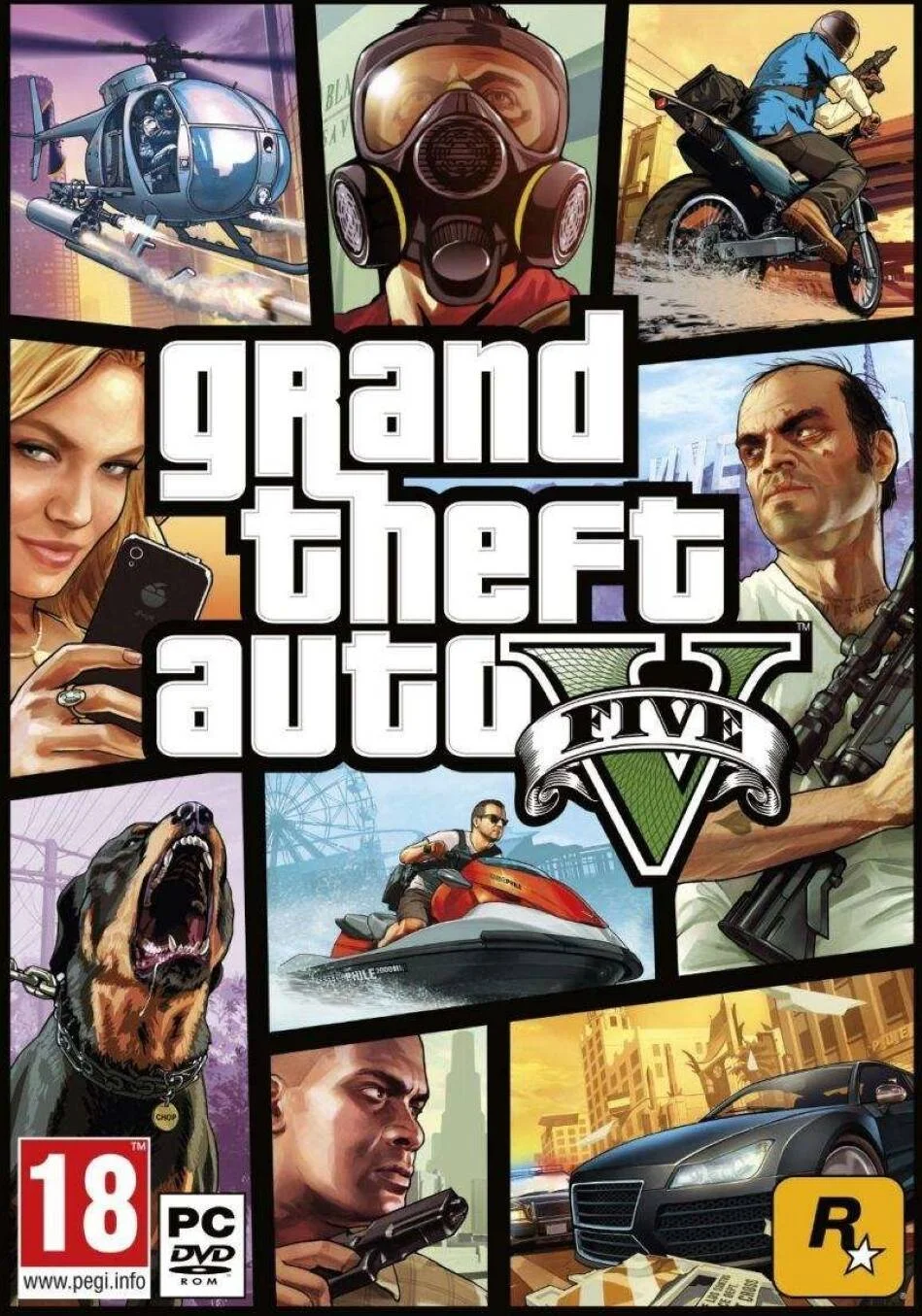 Grand Theft Auto V، داستان های درهم تنیده مایکل، فرانکلین و ترور را در حالی که در دنیایی از جرم، فساد و هرج و مرج حرکت می کنند، تجربه کنید، نسخه PC | PCPGTAV