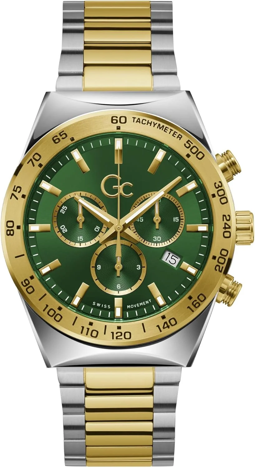 ساعت مچی مردانه جی سی آنالوگ با صفحه سبز - Z17001G9MF، سبز
