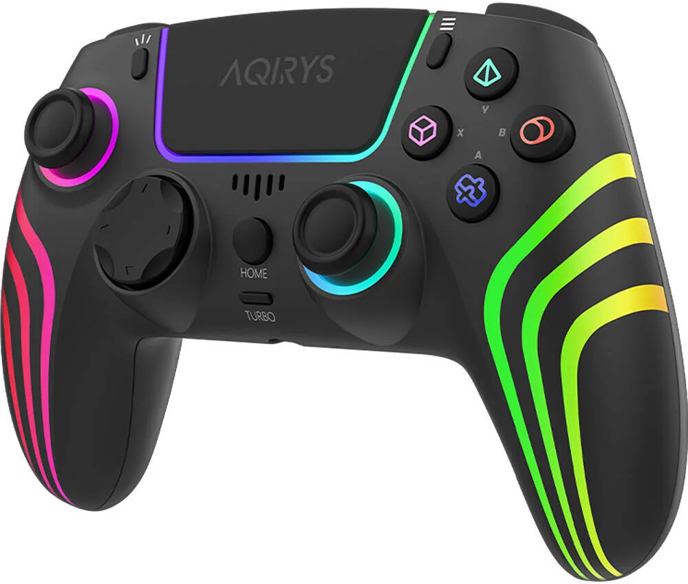 دسته بازی بیسیم آکیریس تمیس، فیدبک لرزش موتور دوگانه، لمس 2 نقطهای، نوع خازنی، R2/L2 با سنسور هال، سنسور حرکتی شش محوره، مشکی | AQRYS_THEMISBK دسته بازی بیسیم آکیریس تمیس، فیدبک لرزش موتور دوگانه، لمس 2 نقطهای، نوع خازنی، R2/L2 با سنسور هال، سنسور حرکتی شش محوره، مشکی | AQRYS_THEMISBK