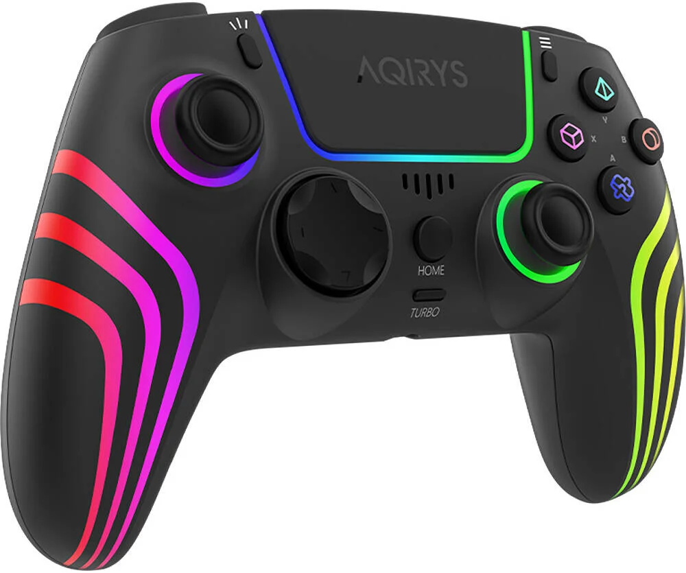 دسته بازی بیسیم آکیریس تمیس، فیدبک لرزش موتور دوگانه، لمس 2 نقطهای، نوع خازنی، R2/L2 با سنسور هال، سنسور حرکتی شش محوره، مشکی | AQRYS_THEMISBK دسته بازی بیسیم آکیریس تمیس، فیدبک لرزش موتور دوگانه، لمس 2 نقطهای، نوع خازنی، R2/L2 با سنسور هال، سنسور حرکتی شش محوره، مشکی | AQRYS_THEMISBK