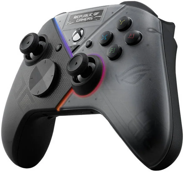 کنترلر بازی ایسوس ROG Raikiri Pro، دارای صفحه نمایش OLED داخلی، اتصال سه حالته (BT 5.0، USB-C سیمی و دانگل 2.4 گیگاهرتز)، تریگرهای قابل انتخاب، سازگاری گسترده، مشکی | 90GC00W0-BGP000 کنترلر بازی ایسوس ROG Raikiri Pro، دارای صفحه نمایش OLED داخلی، اتصال سه حالته (BT 5.0، USB-C سیمی و دانگل 2.4 گیگاهرتز)، تریگرهای قابل انتخاب، سازگاری گسترده، مشکی | 90GC00W0-BGP000