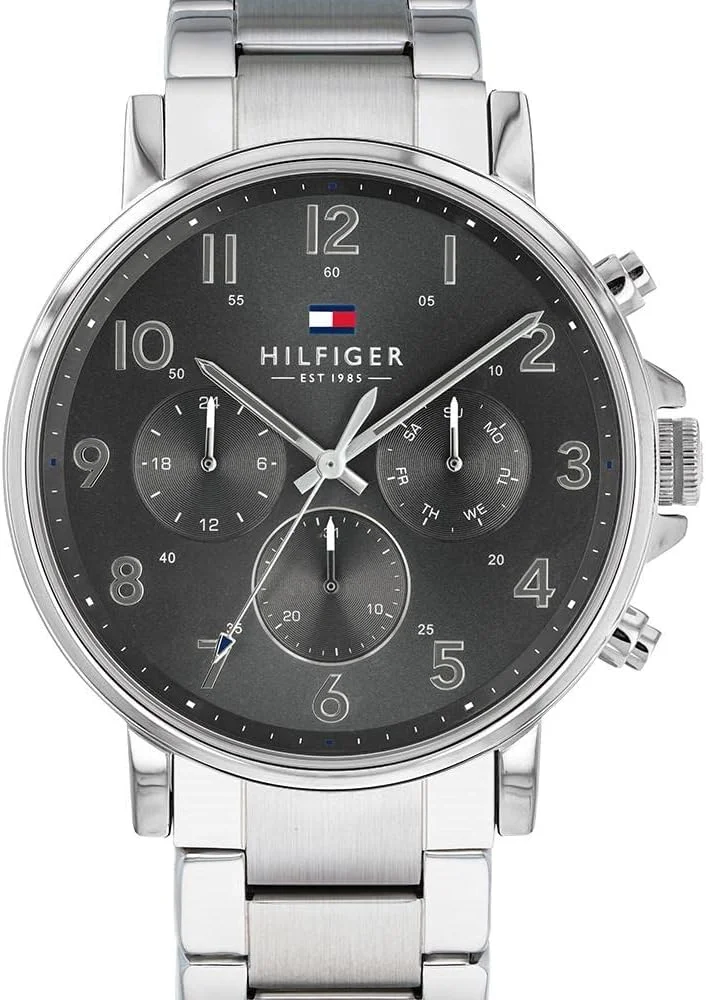 ساعت مچی مردانه تامی هیلفیگر، کوارتز، استیل ضد زنگ و دستبند، رنگ: نقره ای (مدل: 1710382)، بسته بندی ممکن است متفاوت باشد ساعت مچی مردانه تامی هیلفیگر، کوارتز، استیل ضد زنگ و دستبند، رنگ: نقره ای (مدل: 1710382)، بسته بندی ممکن است متفاوت باشد
