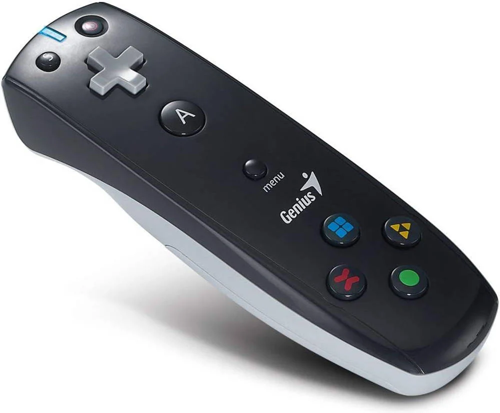 جوی استیک بازی حرکتی Genius با حسگر G، اجرای 16 بازی فلش، آنالوگ روشن/خاموش، 2 عدد باتری AA، سازگار با MAC و PC، مشکی | 31600037100