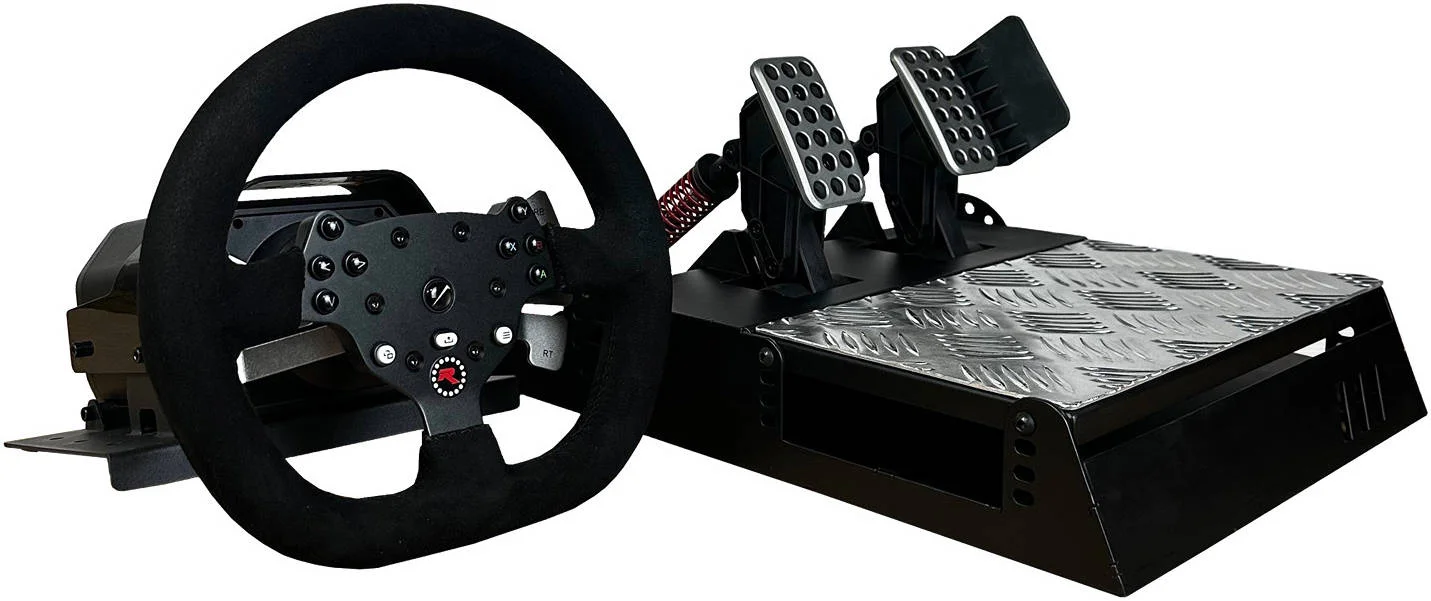 شبیه ساز GTR مدل RS30 Ultra Wheel و پدال V3 Pro 2، فیدبک نیروی 5 نیوتن متری، فرمان آلومینیومی و شیفتر پدالی، زاویه شیب قابل تنظیم فرمان، چرخش دو طرفه چرخ، مشکی | RS30V3M-BLK شبیه ساز GTR مدل RS30 Ultra Wheel و پدال V3 Pro 2، فیدبک نیروی 5 نیوتن متری، فرمان آلومینیومی و شیفتر پدالی، زاویه شیب قابل تنظیم فرمان، چرخش دو طرفه چرخ، مشکی | RS30V3M-BLK