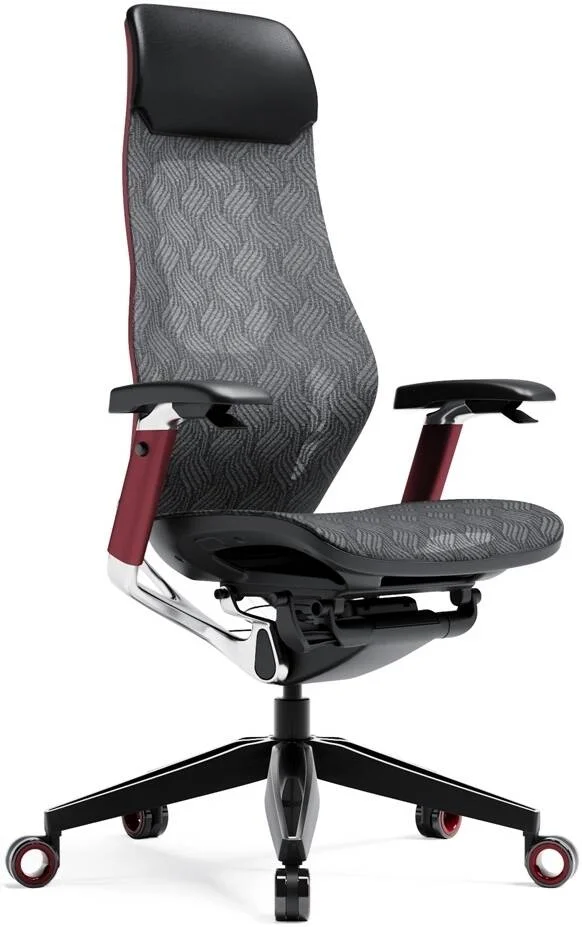 صندلی گیمینگ فوق ارگونومیک AFTERWORK GX Super، چرم اصل، پشتیبانی قابل تنظیم کمر، دسته های پدالی 5 بعدی، تنظیمات شیب نشیمنگاه و پشتی | GX Super