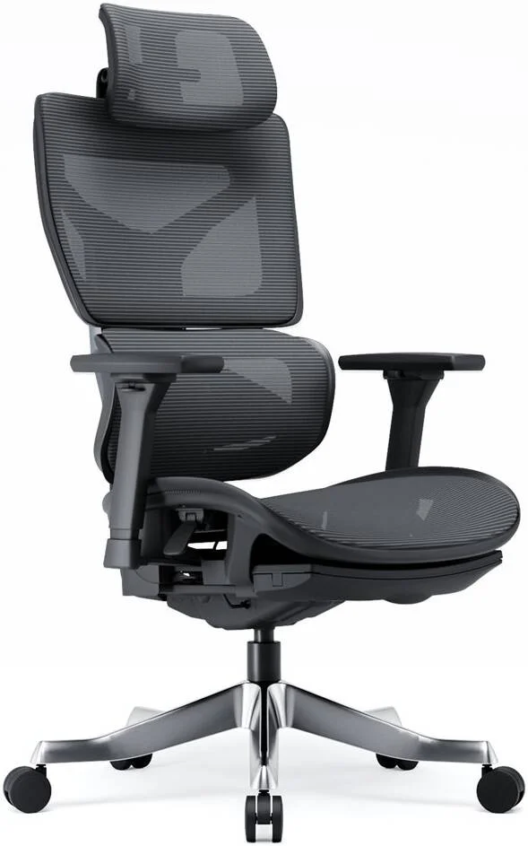 صندلی گیمینگ ارگونومیک AFTERWORK Omnix، با زیرپایی مخفی، زیرسری قابل تنظیم سه بعدی، دسته های سه بعدی، پشتیبانی کمری قابل تنظیم، لغزنده صندلی، قفل شیب 4 حالته، پشتی قابل تنظیم ارتفاع، مشکی | Omnix-Black