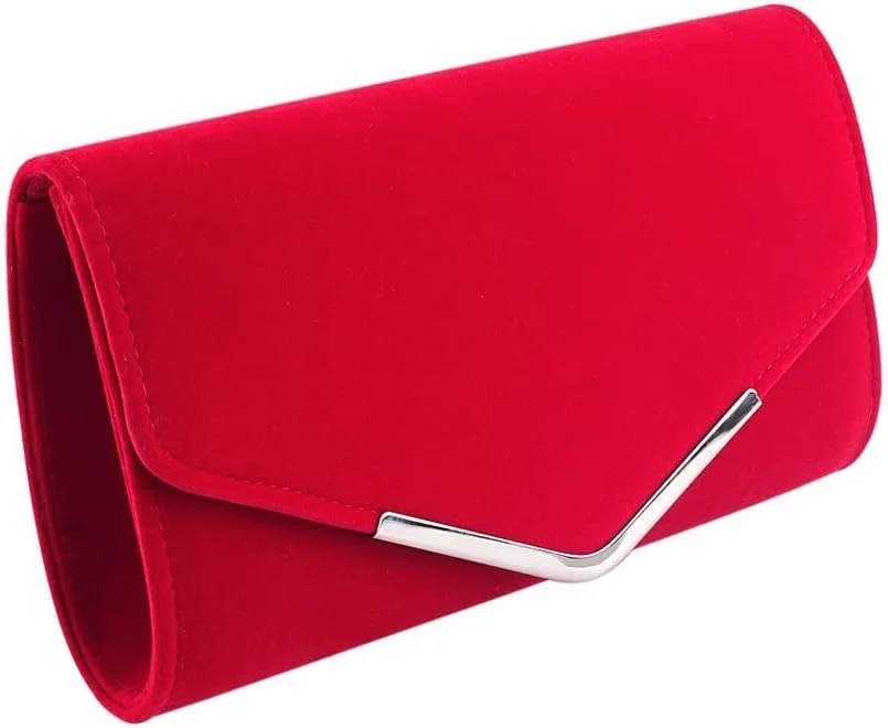 کیف کلاچ جیر، کیف دستی زنانه MAKINGTEC، کیف مجلسی، کیف دستی مهمانی با زنجیر جداشدنی برای عروسی، مخمل برای مهمانی عروسی بانوان