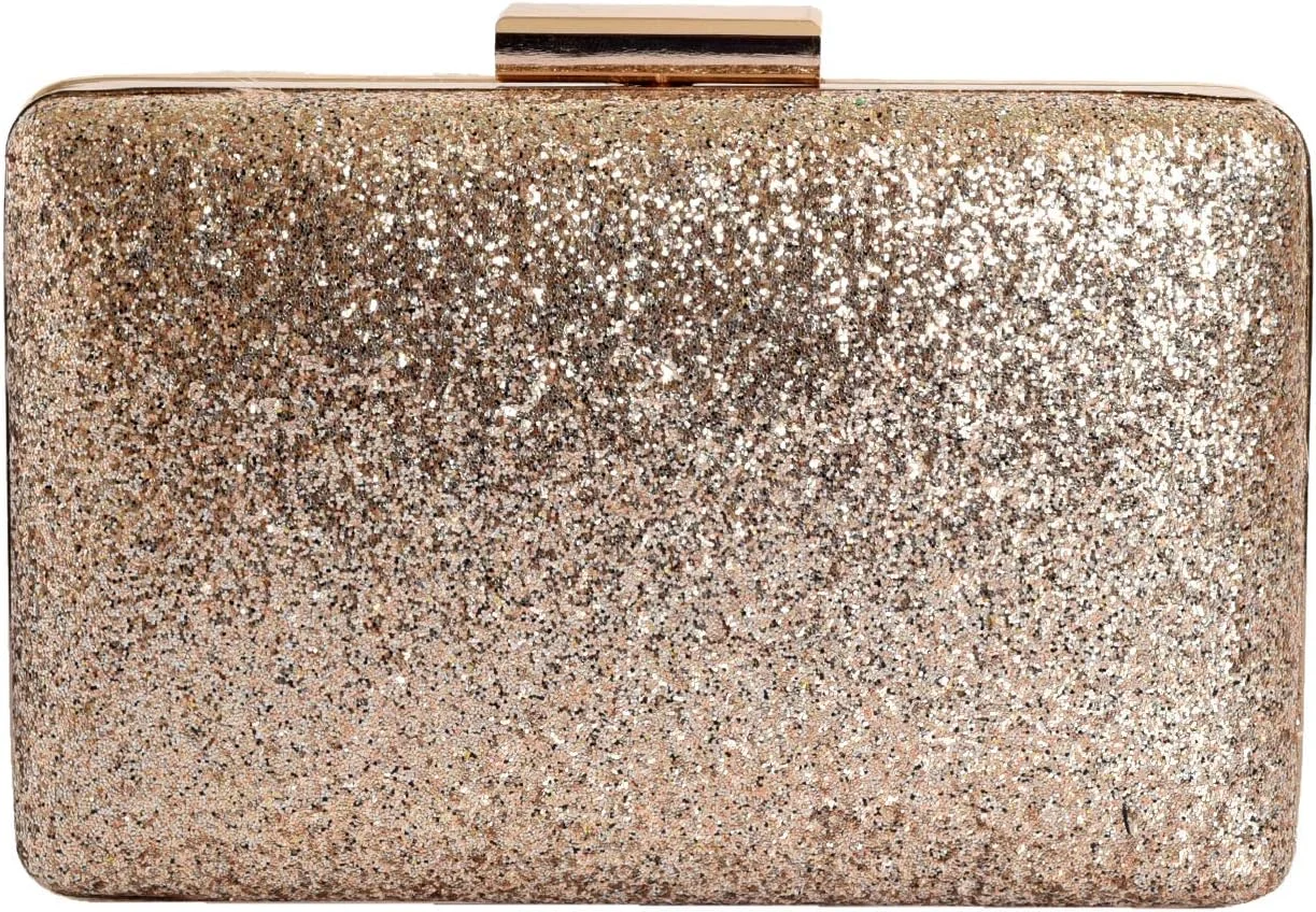 کیف دستی کلاچ چرم مصنوعی طلایی Lino Perros