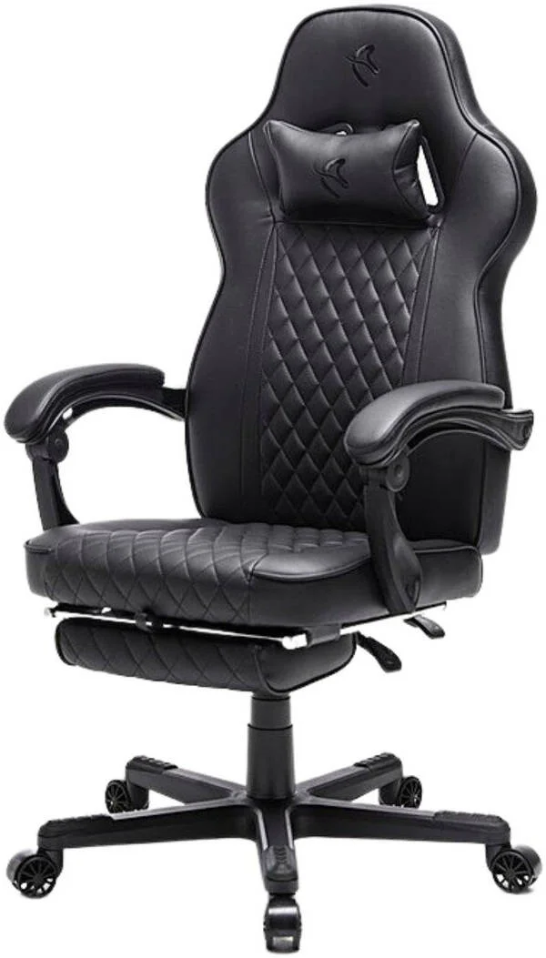 صندلی گیمینگ نسخه ویژه Arozzi Mugello، دارای زیرپایی جمع شونده، ارتفاع قابل تنظیم صندلی، حداکثر ظرفیت وزن 113 کیلوگرم، نایلون، چرم مصنوعی PU و چرم PU، مشکی | Mugello-SE-PBK