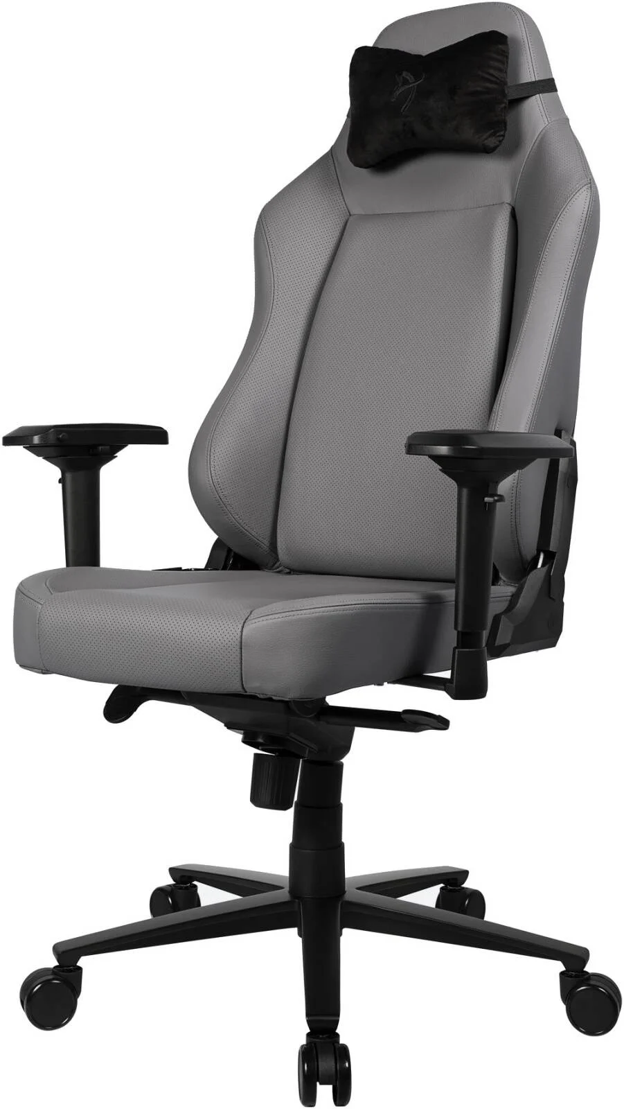 صندلی گیمینگ چرمی ممتاز Arozzi Primo، دارای بالش گردنی مخملی، چرم 100% ایتالیایی، پایه آلومینیومی، فوم قالبی ترکیبی، ظرفیت وزنی تا 145 کیلوگرم، ذغالی | PRIMO-PREM-AE