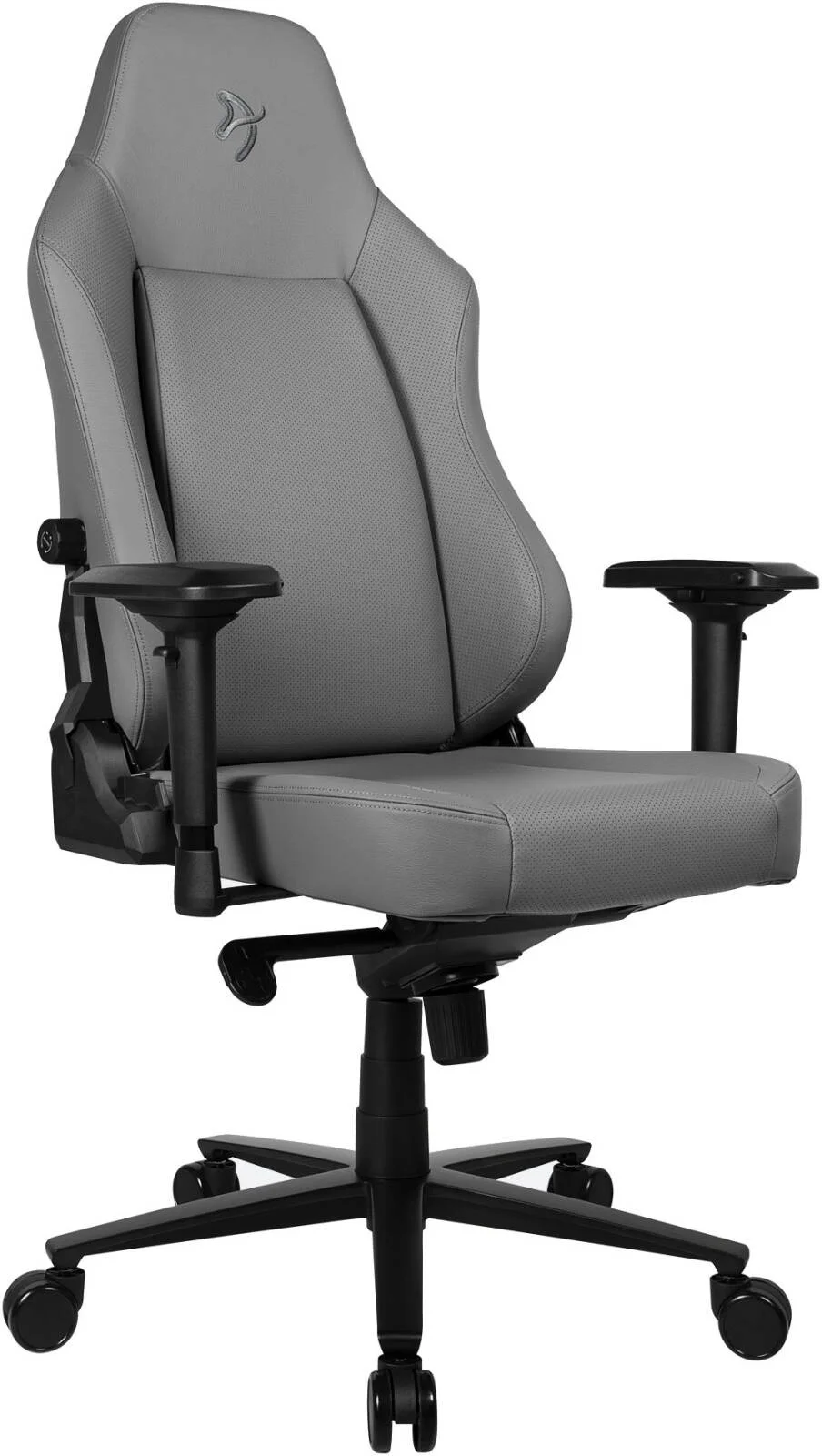 صندلی گیمینگ چرمی ممتاز Arozzi Primo، دارای بالش گردنی مخملی، چرم 100% ایتالیایی، پایه آلومینیومی، فوم قالبی ترکیبی، ظرفیت وزنی تا 145 کیلوگرم، ذغالی | PRIMO-PREM-AE