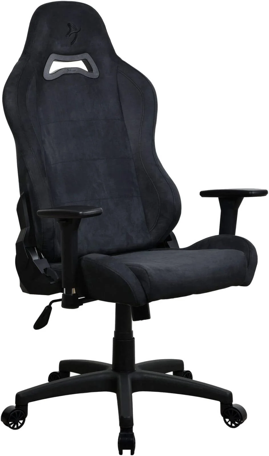 صندلی گیمینگ سری Arozzi Torretta، جنس فوق العاده نرم، دسته های سه بعدی، ارتفاع و پشتی قابل تنظیم، بالشتک کمری قابل تنظیم، عملکرد گهواره ای، ظرفیت وزنی 120 کیلوگرم، مشکی خالص | TORRETTA-SPSF-PBK