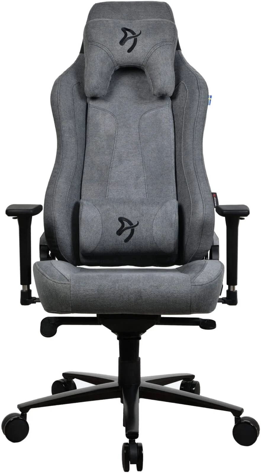 صندلی گیمینگ آروزی Vernazza، جنس پارچه نرم، دسته های سه بعدی، عملکرد گهواره ای و قفل شیب، ارتفاع و پشتی قابل تنظیم، ظرفیت وزنی 145 کیلوگرم، سایز استاندارد، Ash | VERNAZZA-SFB-ASH