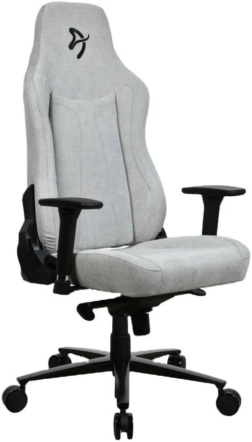 صندلی گیمینگ آروزی Vernazza، جنس پارچه نرم، دسته های سه بعدی، عملکرد گهواره ای و قفل شیب، ارتفاع و پشتی قابل تنظیم، ظرفیت وزنی 145 کیلوگرم، سایز استاندارد، خاکستری روشن | VERNAZZA-SFB-LG